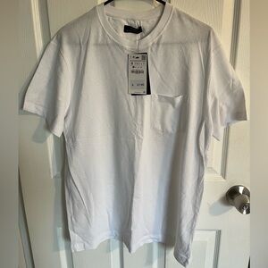 NWT Men's White Crew Neck T-Shirt S